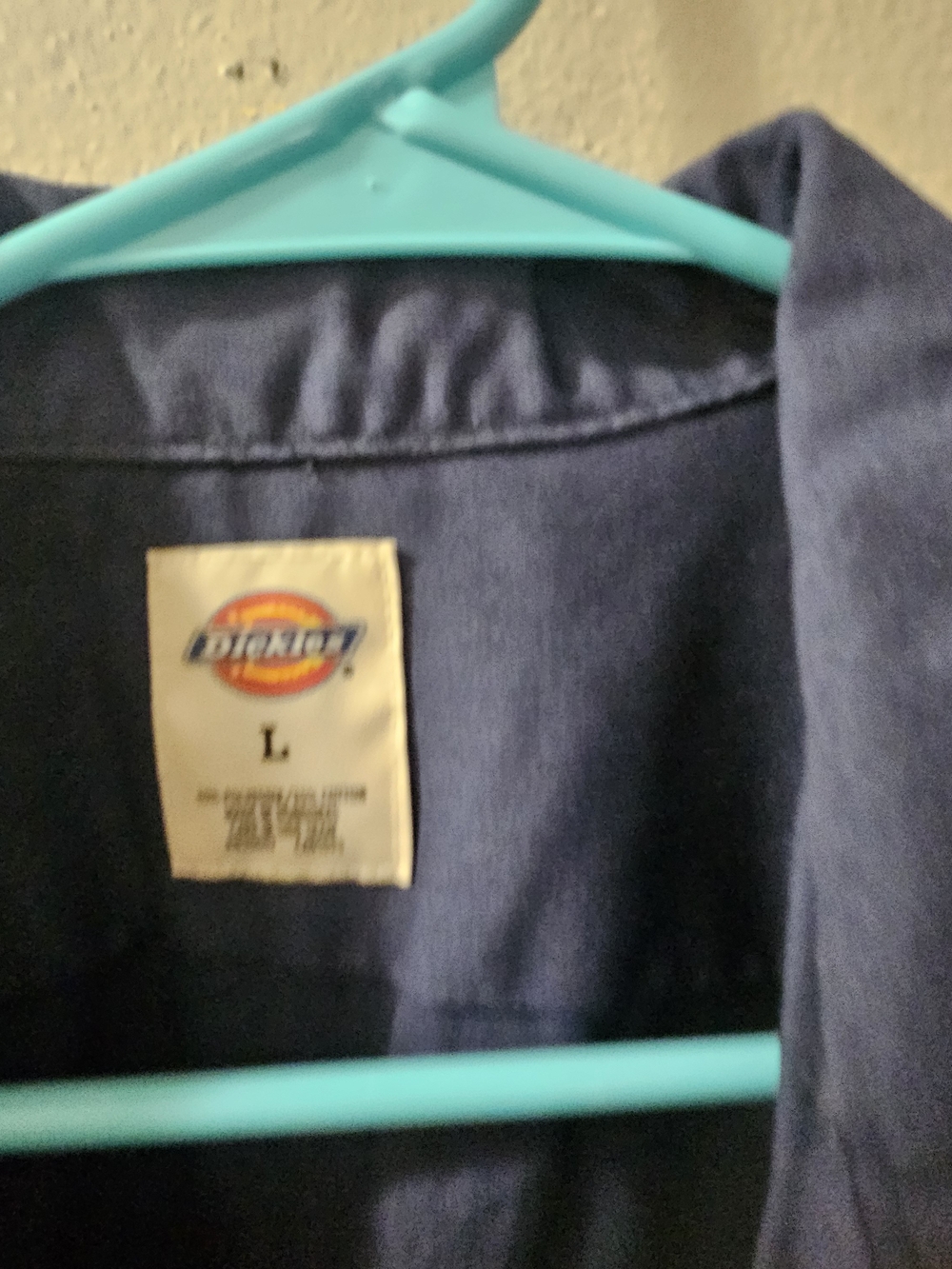 Dickies Navy Short-Sleeve Button-Up Work Shirt with Leinenkugels - Picture 4 of 6